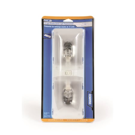 Camco 12-VOLT DOUBLE DOME LIGHT REPLACEMENT, CCSAUS 41320